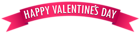 Happy Valentine's Day Banner PNG Image