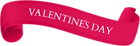 Happy Valentine's Day Banner Pink PNG Image