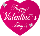 Happy Valentine's Day Deco Clip Art PNG Image