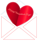 Happy Valentine's Day Envelope PNG Clip Art