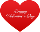Happy Valentine's Day Heart Clip Art PNG Image