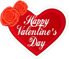 Happy Valentine's Day Heart PNG Clip Art
