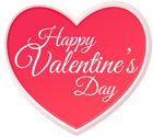 Happy Valentine's Day Heart PNG Image