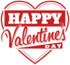Happy Valentine's Day Heart Transparent PNG Clip Art Image