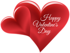 Happy Valentine's Day Hearts PNG Clip Art Image