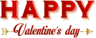 Happy Valentine's Day PNG Clip Art Image