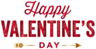 Happy Valentine's Day Red PNG Clip Art Image