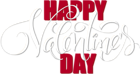 Happy Valentine's Day Text Clip Art Image