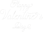 Happy Valentine's Day Text Transparent PNG Image
