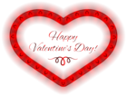 Happy Valentines Day Heart PNG Clipart Image