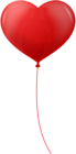 Heart Balloon Red Decorative Clipart