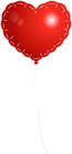 Heart Balloon Red Transparent PNG Clipart
