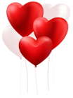 Heart Balloons Clip Art PNG Image