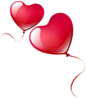 Heart Balloons PNG Clipart Image