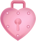 Heart Lock Pink PNG Clipart