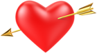Heart with Arrow Transparent Clipart