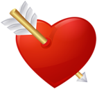 Heart with Arrow Transparent Image