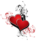 Hearts with Decor PNG Clipart Picture