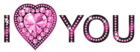 I Love You Pink PNG Clipart Picture