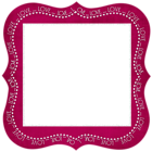 Love Dark Pink Transparent Frame