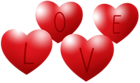 Love Hearts PNG Clip Art