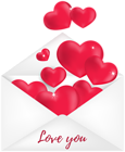Love You Envelope Transparent Image
