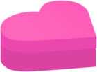 Pink Heart Shaped Box PNG Clipart