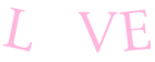 Pink and White Love with Heart PNG Clipart Picture