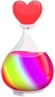 Rainbow Love Potion PNG Clipart