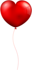 Red Heart Balloon Clip Art Image
