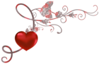 Red Heart Decor PNG Picture Clipart