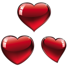 Red Hearts PNG Clipart