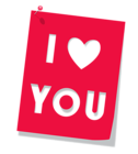 Red I Love You PNG Clipart Picture