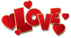 Red Love Transparent PNG Clip Art Image