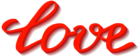 Red Love Transparent PNG Image