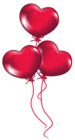 Transparent Heart Balloons PNG Clipart