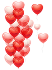 Transparent Heart Baloons PNG Picture
