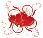 Transparent Hearts Decoration PNG Picture