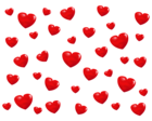 Transparent PNG Background with Hearts