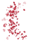 Transparent Red Heart Ornaments PNG Picture
