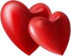 Two Hearts PNG Clip Art Image