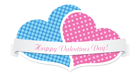 Two Valentine's Day Hearts PNG Clip Art Imag