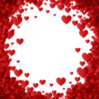 Valentine's Day Heart Border Frame Transparent Image