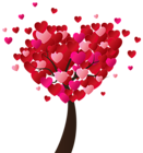Valentine's Day Heart Tree PNG Clip-Art Image