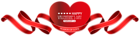Valentine's Day Red Heart Decor Transparent PNG Clip Art Image