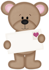 Valentine Bear PNG Clipart