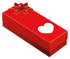 Valentine Gift Box with Heart PNG Clipart Picture