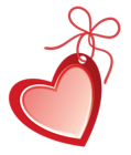 Valentine Heart Label PNG Clipart Picture