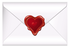 Valentine Letter with Heart PNG Picture