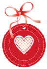 Valentine Oval Label with Heart PNG Clipart Picture
